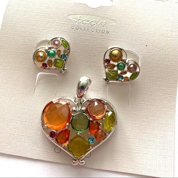 NWT Costume Jewels Earring Bundle & Pendant Stones - Picture 4 of 6